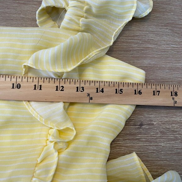 BCBGeneration Dress Women's Butter Yellow Sz S Sleeveless Tiered Milkmaid Trad - Picture 9 of 11